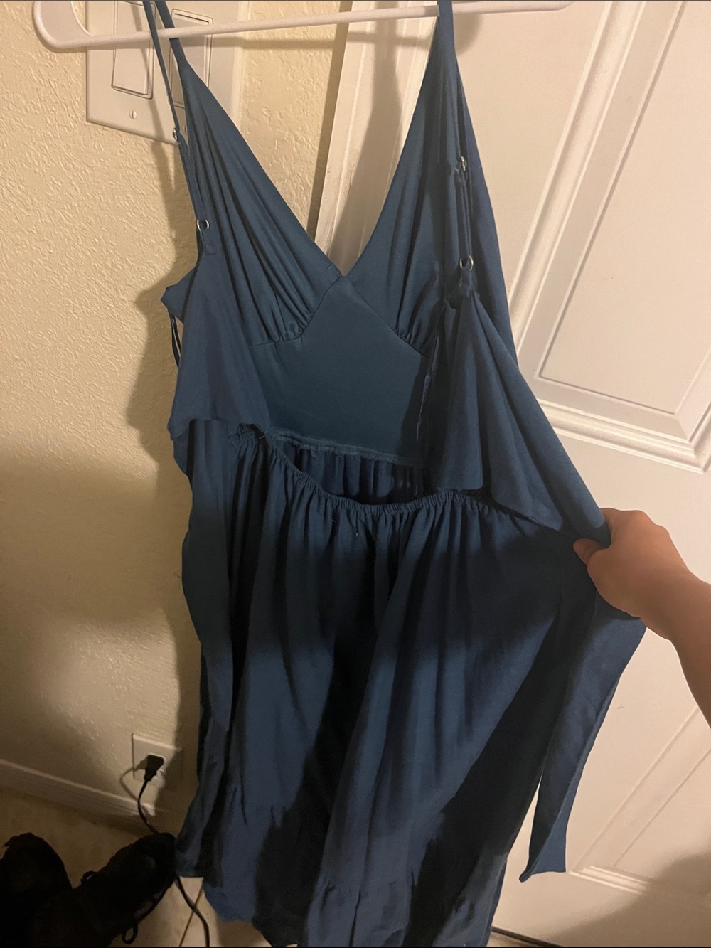 J. Jill Indigo Blue Sleeveless Tiered Maxi Dress - Picture 4 of 4